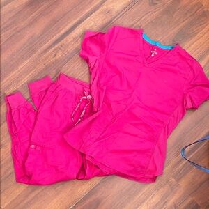 Med Couture Pink Scrub Set